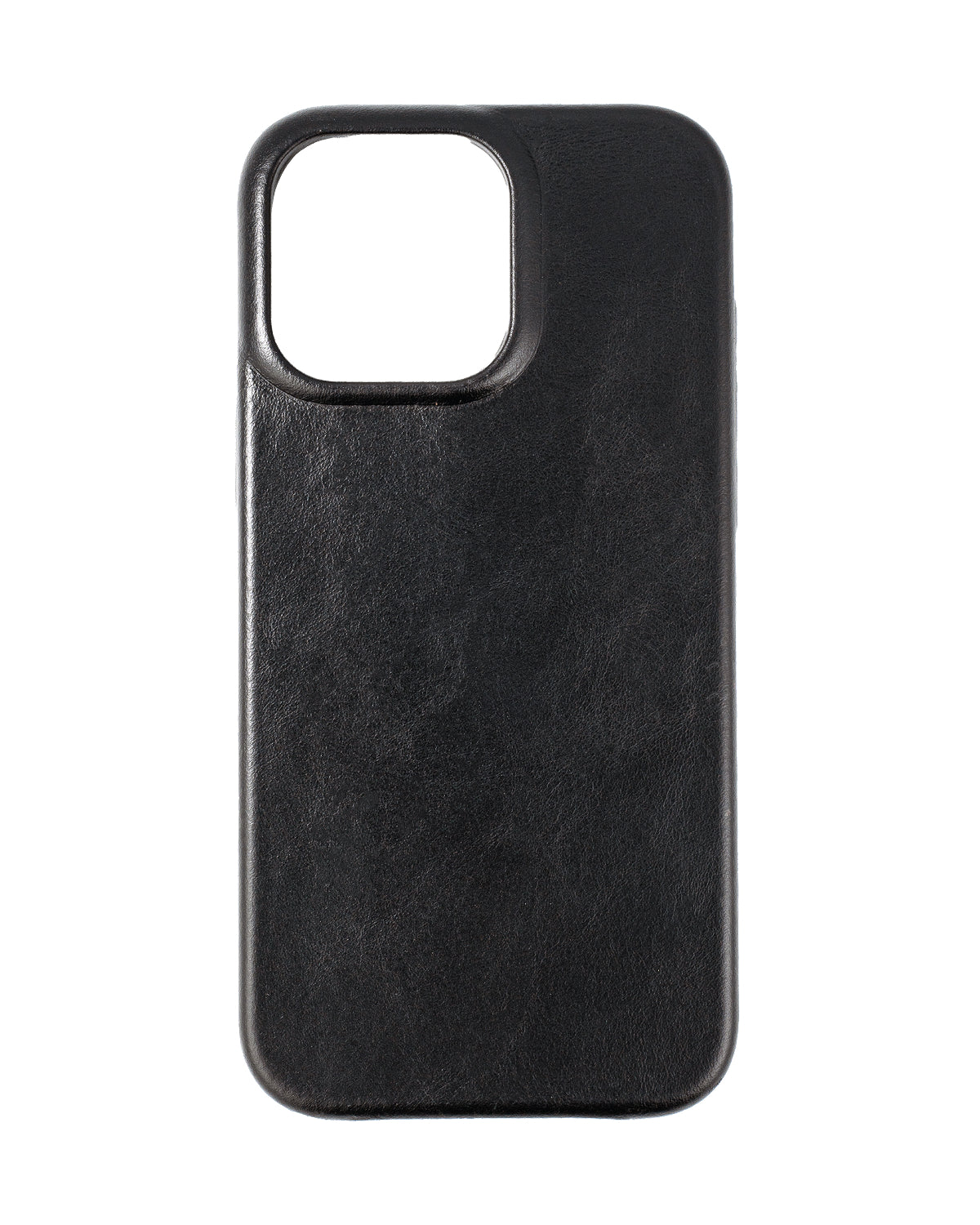 Full Grain Leather Black iPhone 16 Pro Max Case