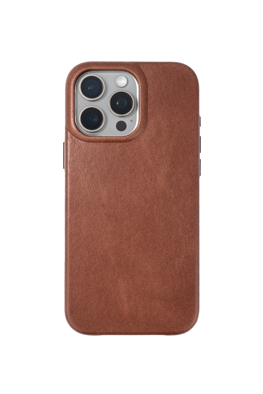 Full Grain Leather Brown iPhone 16 Pro Max Case