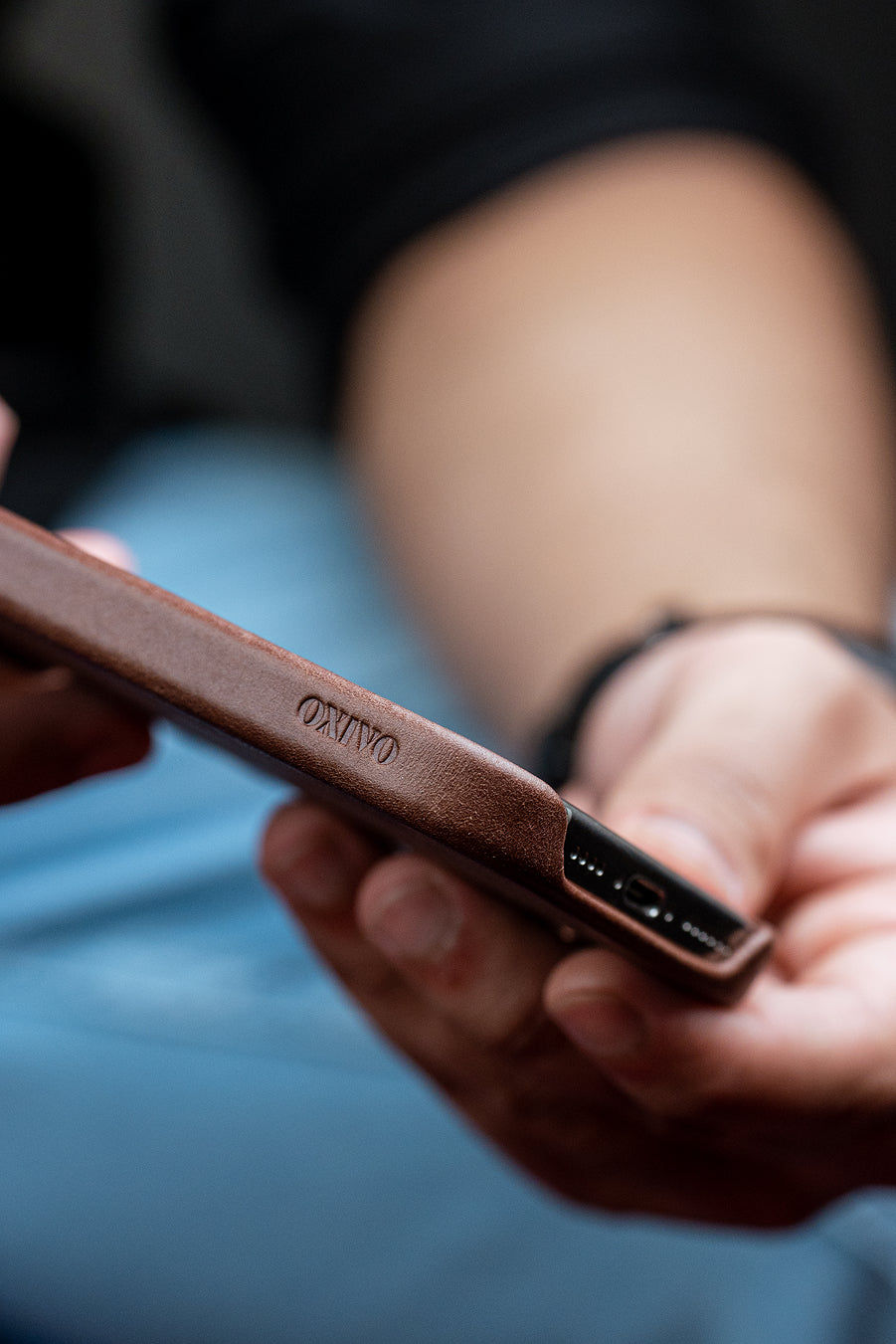 Full Grain Leather Brown iPhone 16 Pro Max Case
