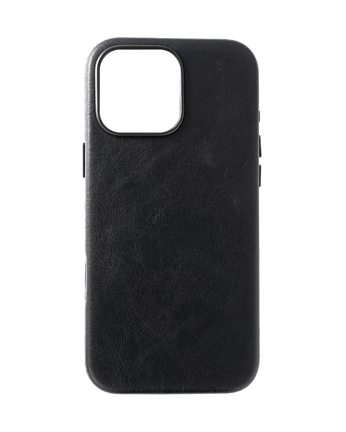 Vegan Leather Black iPhone 16 Pro Max Case