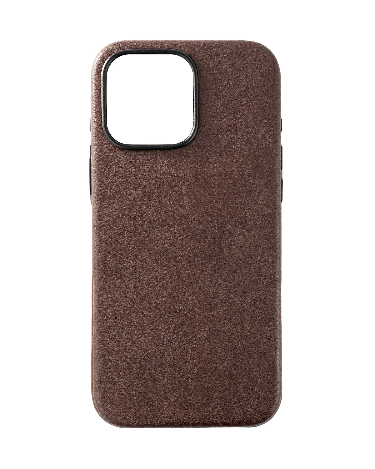 Vegan Leather Deep Brown iPhone 16 Pro Max Case